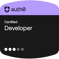 Auth0 Certified Developer badge